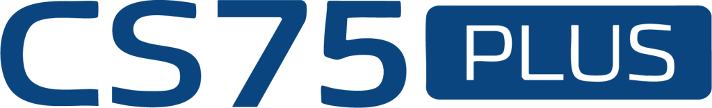 Logo CS75 Plus Azul